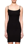 Skims Black Soft Lounge Slip Minidress In Onyx