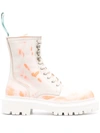 Camperlab Eki Chunky-sole Lace-up Boots In White