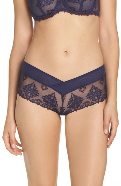 Chantelle Lingerie Champs-elysees Hipster Panties In Sapphire