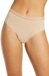 Calvin Klein Second Skin High Waist Thong In Bare