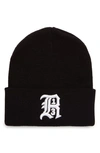 R13 Embroidered Ribbed-knit Beanie In Black