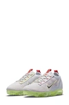 Nike Multicolor Air Vapormax 2021 Flyknit Sneakers In Light Bone/ Black/ Lime Ice