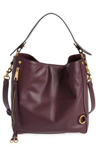 Rebecca Minkoff Mab Leather Hobo Bag In Malbec