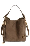 Rebecca Minkoff Mab Leather Hobo Bag In Porcini