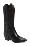 Jeffrey Campbell Dagget Western Boot In Natural Black