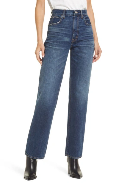 Slvrlake London High Waist Straight Leg Jeans In Campfire Blues