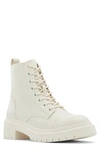 Aldo Goer Cap Toe Combat Boot In Other White