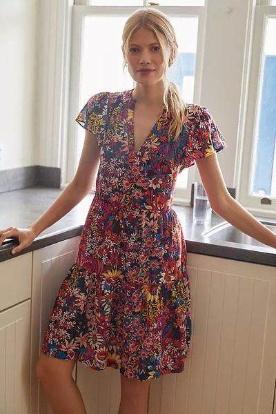 Anthropologie Penrose Tiered Tunic Dress In Assorted | ModeSens