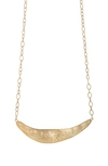 Marco Bicego 18k Yellow Gold Lunaria Hammered Crescent Collar Necklace, 16.5 In Yellow Gold