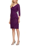 ALEX EVENINGS EMBELLISHED RUCHED SHEATH DRESS,134134