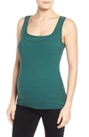 Bun Maternity Maternity/nursing Tank In Thyme