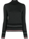 THOM BROWNE HOUNDSTOOTH-JACQUARD JUMPER