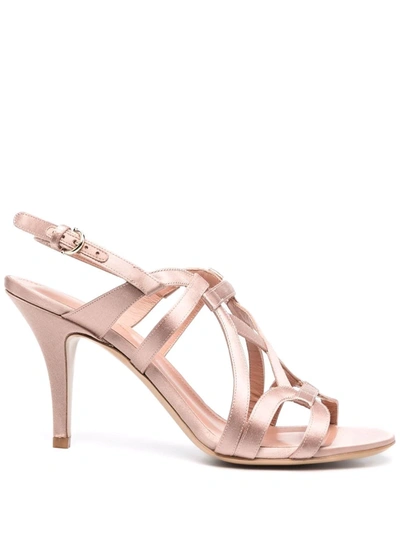 Ferragamo Gal 85mm Strappy Sandals In Pink