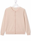 Bonpoint Teen Sequin-embellished Cardigan In Pink