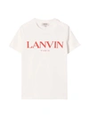 LANVIN UNISEX WHITE T-SHIRT,N25041 117