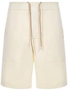 Ambush Drawstring-waist Track Shorts In Ivory