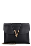 VERSACE VIRTUS LEATHER CLUTCH WITH STRAP,DBSH3221A00858 1B00V