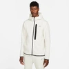 Nike Men's Sportswear Tech Fleece Full-zip Hoodie In White/heather