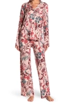Nordstrom Rack Tranquility Long Sleeve Shirt & Pants 2-piece Pajama Set In Pink Smoke Multi Floral