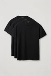 Cos 3-pack Regular-fit T-shirts In Black