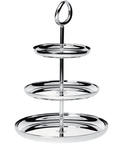 CHRISTOFLE VERTIGO 3-TIER SILVER-PLATED PASTRY STAND