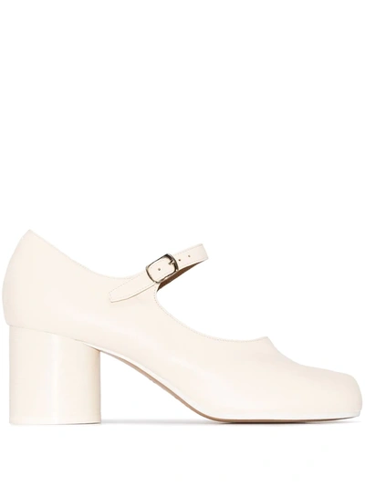 MAISON MARGIELA TABI BLOCK-HEEL ANKLE-STRAP PUMPS