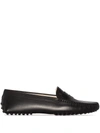 Tod's Gommino Leather Driving Loafers In Black