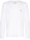 Polo Ralph Lauren Crew Neck Long Sleeve T-shirt With Regular Fit In White