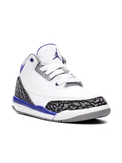 Jordan Kids' Air  3 Sneakers "racer Blue" In White
