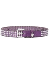 HTC LOS ANGELES STUDDED BUCKLE LEATHER BELT