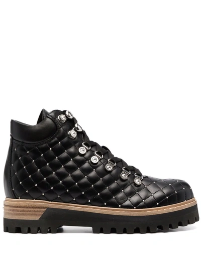 Le Silla St Moritz Trekking Boots In Black