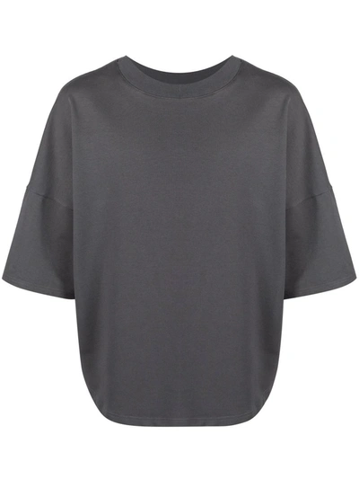 Alchemy Drop-shoulder Boxy T-shirt In Grey