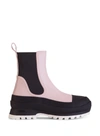Stella Mccartney Trace Two-tone Ankle Boots In Rosa