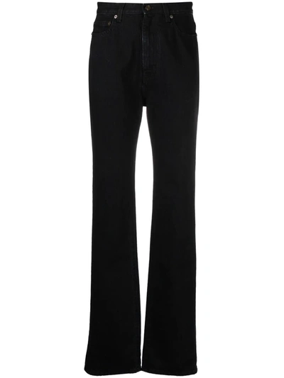 Saint Laurent Straight-leg Jeans In Black