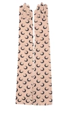 Marine Serre Printed Stretch-jersey Gloves In Neutrals
