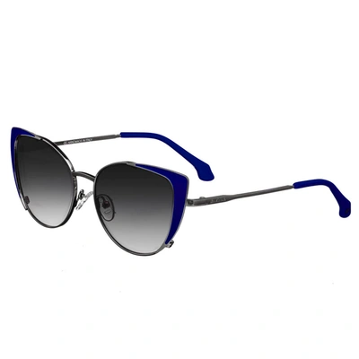 Bertha The Bailey Gradient Cat Eye Ladies Sunglasses Brsit109-3 In Blue