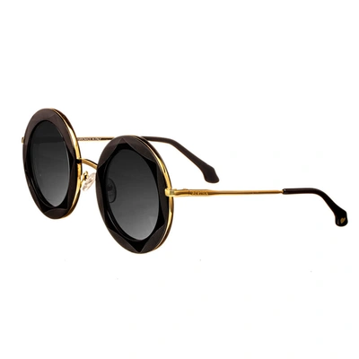 Bertha The Jimi Gradient Round Ladies Sunglasses Brsit107-1 In Black