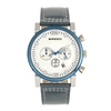 Breed Ryker Chronograph Silver Dial Mens Watch 8201 In Blue / Silver / Teal