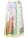 EMILIO PUCCI GRAPHIC-PRINT PLEATED SKIRT