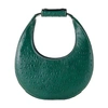 Staud Embossed Mini Moon Bag In Cypress