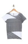 Go Couture Burnout Cap Sleeve Dolman T-shirt In Navy Dye 1
