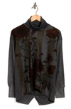 Go Couture Turtleneck Cutout Sweater In Grey