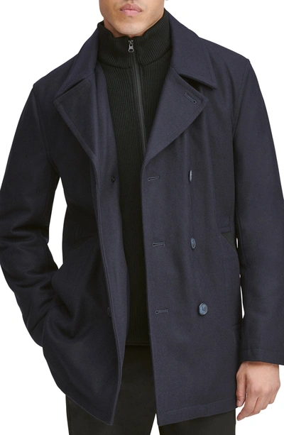 Marc New York Burnett Wool Blend Peacoat In Ink