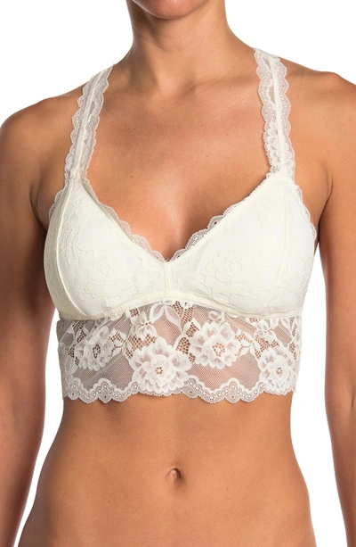 Wishlist Floral Lace Bralette In Ivory