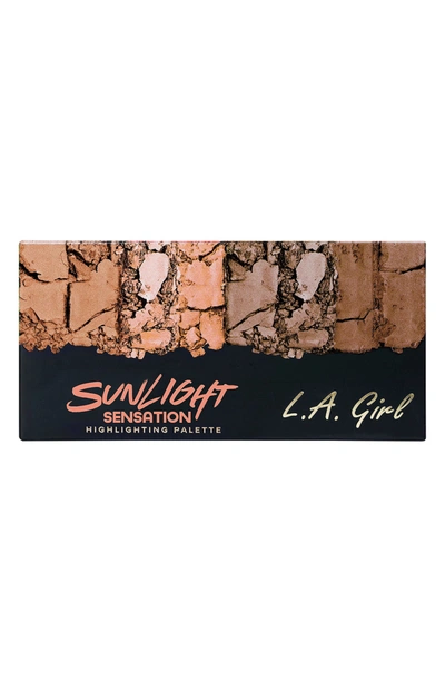 La Girl Cosmetics Fanatic Highlighter Palette In Sunlight Sensation
