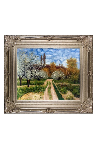 Overstock Art Trees In Bloom By Claude Monet Framed Wall Art In Multi