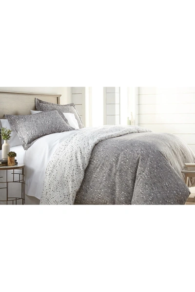 Southshore Fine Linens Luxury Premium Collection Oversized Comforter 3-piece Set In Botanical Leaves Grey