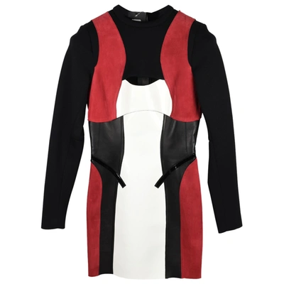 Pre-owned Dsquared2 Leather Dress In Red