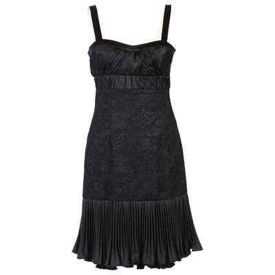 Pre-owned Byblos Silk Mini Dress In Black