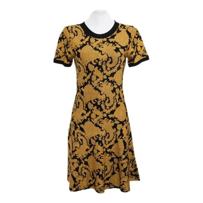 Pre-owned Michael Kors Mid-length Dress In Yellow
